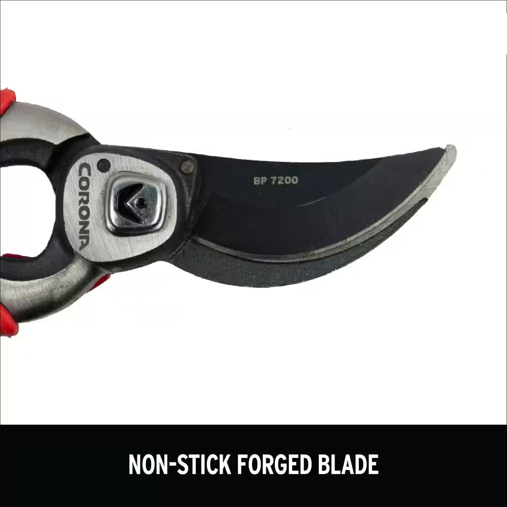 Procut 1 In. Cut Capacity High Carbon Steel Blade with Full Steel Core Handles Bypass Hand Pruner