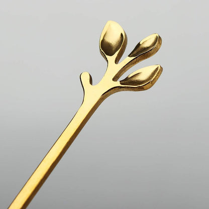 Gold Leaf Coffee Spoon 