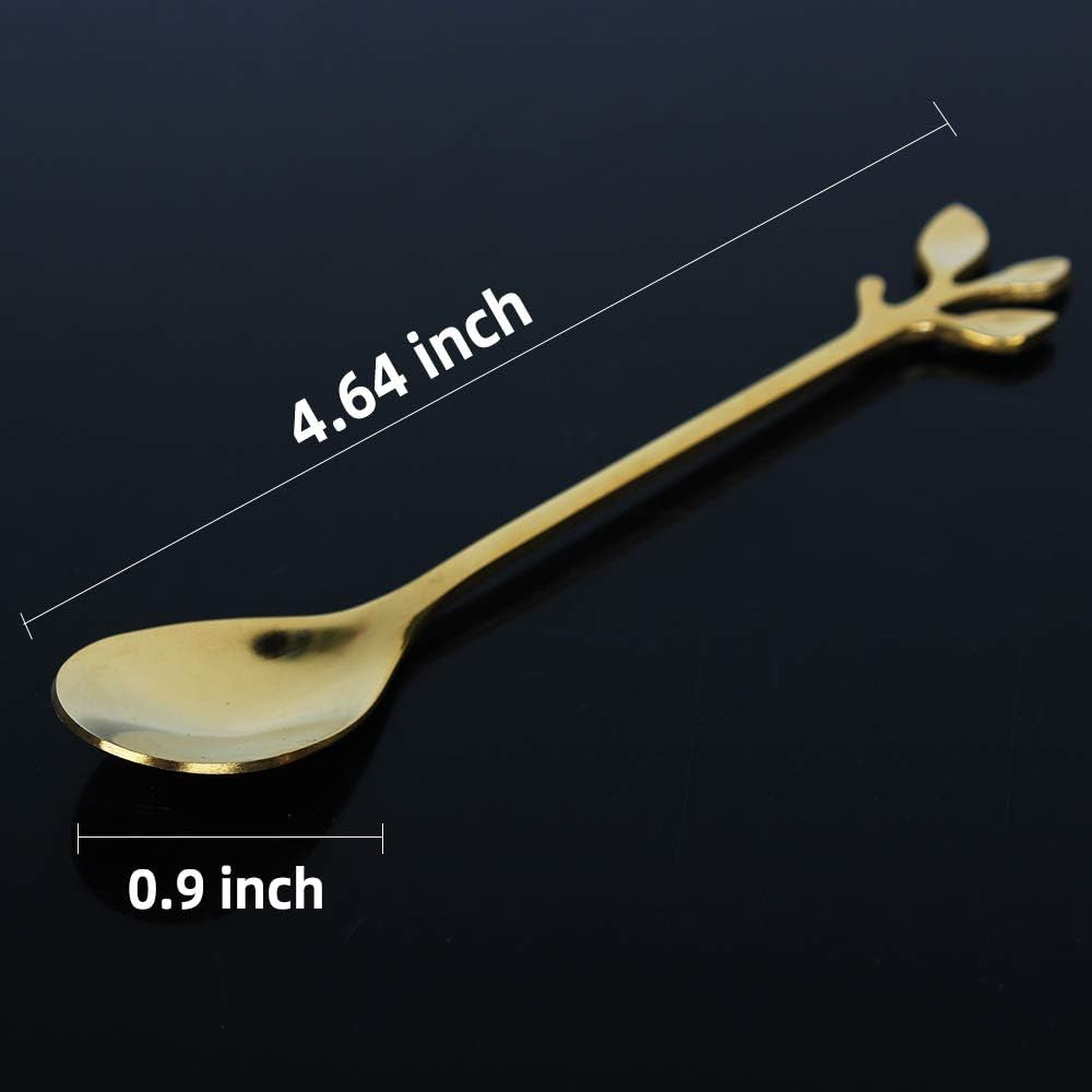 Gold Leaf Coffee Spoon 