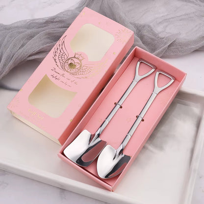 Retro Ice Cream Dessert Spoon