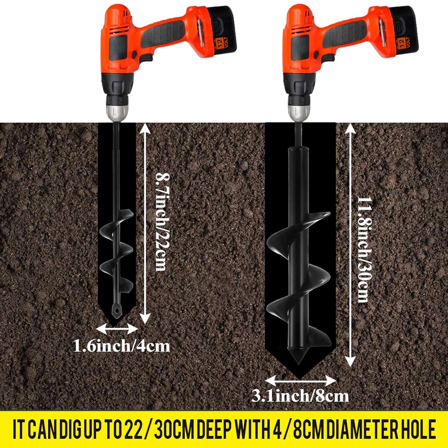 Garden Auger Spiral Drill Bit