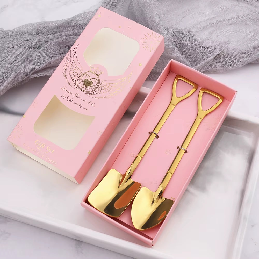 Retro Ice Cream Dessert Spoon