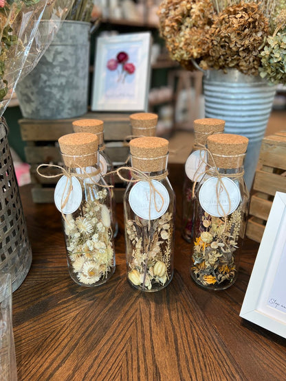 Dried Flower Apothecary Jars 