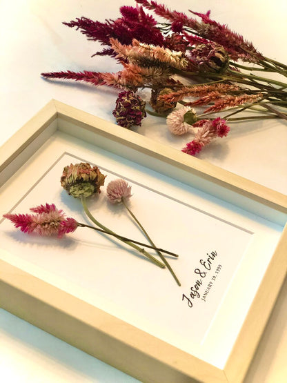 Personalize Dried Flower Frame